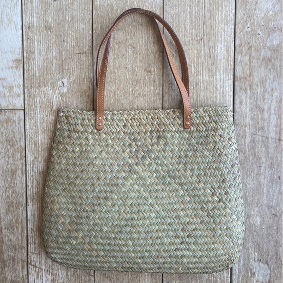 Kate Spade Reyna Cape Cod Straw Lobster Woven Tote Vintage RARE - Picture 6 of 12